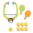 thumbnail image 1 of Entrenador de tenis de mesa colgante para interiores, juego de tenis de mesa colgante, práctica de coordinación ojo-mano, juego de paletas y pelotas Raquetas Solidas 6 Pelotas, 1 of 8