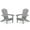 Gray, variant on Pouseayar Wooden Outdoor Folding Adirondack Chair Set of 2,Gray