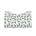 thumbnail image 2 of Goofa Colorful Grass Pattern Triangle Square Tissue Box Cover, Modern PVC Leathe Facial Paper Holder,Decorative Holder/Organizer for Bathroom Vanity Countertop, 2 of 9