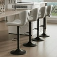 thumbnail image 5 of Fijinhom Modern Adjustable Bar Stools Set of 4 - Swivel Counter Height Stools with PU Leather Upholstery and Footrest for Kitchen Island and Home Bar, 5 of 6