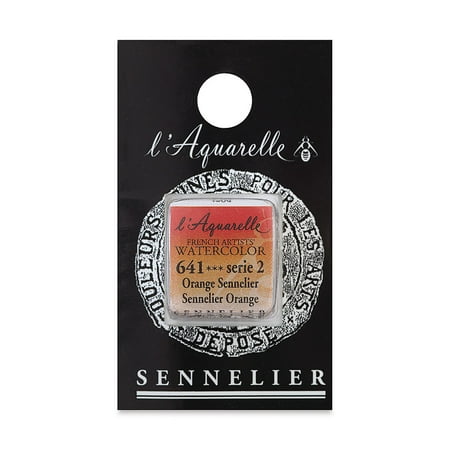 UPC: 3046450114345 | Sennelier French Artists Watercolor – Sennelier Orange Half Pan