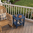thumbnail image 2 of Adirondack Side Table, Solid Wood End Tables, Small Outdoor Coffee Table Porch Table Pine Wood for Patio, Backyard,Pool, Indoor Companion, 2 of 12