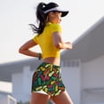 thumbnail image 7 of KLL Pineapple Fruit Colorful Pattern Shorts Women,Athletic Shorts High Waisted Running Shorts Pocket Sporty Short Gym Elastic Workout Shorts-Large, 7 of 7
