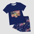 thumbnail image 7 of mgoYE 250th Anniversary USA Polo Shorts Set Girls 250 Years America Anniversary Outfit Set Girls Boys 250th Independence Day Freedom Outfit Set USA Flag Star and Stripes Shorts Set, 7 of 7