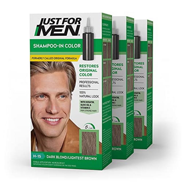 Tinte de cabello con champú solo para hombres