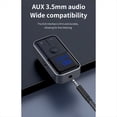 thumbnail image 2 of Receptor y Transmisor de Audio Bluetooth 5.4 con Tarjeta TF Auxiliar de 3,5 mm, Adaptador Bluetooth con Pantalla LED y Micrófono para TV de Coche., 2 of 5