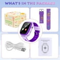 thumbnail image 5 of TOPCHANCES 4G Kids Smart Watch for Boys Girls, 1.4" Touch Screen Smartwatch with GPS Tracker, IP67 Waterproof Smart Phone Watch, Purple, 5 of 11
