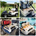 thumbnail image 6 of Golf Cart Seat Covers for 2 Seater,Thanksgiving Microfiber Cart Seat Towel Blanket,Fall Black Truck Orange Maple Leaves Retro Absorbent NonSlip Bench Seats Protector for Golf Course 51"x31", 6 of 9