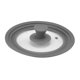 thumbnail image 1 of Tapa de vidrio universal para Tapa para sartén con borde de silicona firme Gris_30cm Sunnimix macetas tapas tapas, 1 of 8