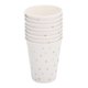 thumbnail image 1 of 8 vasos de papel desechables de doble capa de 270 ml, suministros de decoración para fiesta de cumpleaños8 piezas de 270 ml de doble capa con estampado dorado Pentastar, 1 of 8