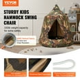 thumbnail image 2 of VEVOR Hanging Tree Tent, 330 LBS Capacity Hanging Tent Swing for Indoor and Outdoor Hammock Sensory Swing Chair w/LED Lights String, Inflatable Base, Ceiling Swing Pod Play Tent for Kids & Adults, 2 of 9