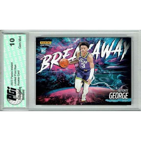 Keyonte George 2023 Panini Instant #B12 Breakaway SP 1/4085 Rookie Card PGI 10