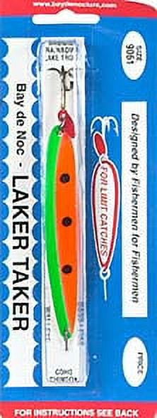 Bay de Noc Laker Taker Trolling/Casting Spoon 1oz Painted Watermelon