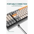 thumbnail image 2 of TFixol Clavier de Jeu Mécanique d'Inspiration Rétro K3 avec Éclairage RVB, Interrupteurs Rouges Interchangeables à Chaud et Capuchons de Touches en ABS Durables pour la Prise en Charge de la Langue Russe, 2 of 7