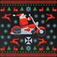 thumbnail image 3 of CafePress - Santa Biker Sweater Tee Long Sleeve Dark T Shirt - Long Sleeve Dark T-Shirt, 3 of 4