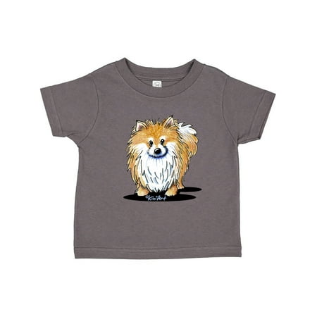 

Inktastic Pomeranian Caricature Gift Toddler Boy or Toddler Girl T-Shirt