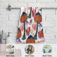 thumbnail image 4 of Colorful Mushroom Eyes Hand Towels 2 PCS, Fantasy Butterfly Kitchen Towel Ultra Soft and Highly Absorbent,Decorative Fingertip Face Towel for Bathroom Hotel, 28.3"x14.4", 4 of 5