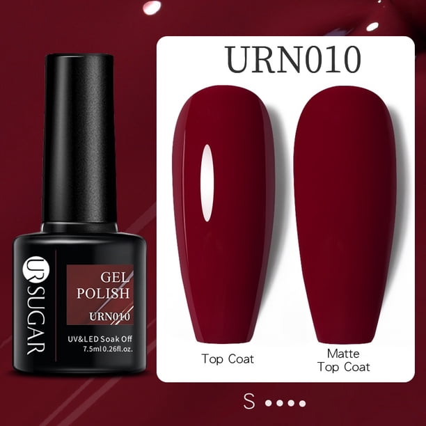 UR SUGAR Base Gel Sin Toallitas Top Coat 7,5ml UV LED Lámpara Uñas Arte Manicura Esmalte De Gao Jiahui unisex