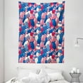 thumbnail image 1 of USA Tapestry, Traditional Easter Eggs with American Flag Pattern Religion Motherland Print, Wall Hanging for Bedroom Living Room Dorm Decor, 60W X 80L Inches, Navy Blue White Red, by Ambesonne, 1 of 2