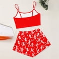 thumbnail image 4 of Miaoju Spooky Women Themed Sleepwear with Sleeveless Bodice and Loose Halloween Shorts for Pumpkin Carving Nights and Warm Cuddle Time at Home, 4 of 5