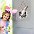 thumbnail image 5 of Easter Bunny Rabbit Hole Door Sign Wooden Festive Home Party Entrance Decoration, 5 of 5