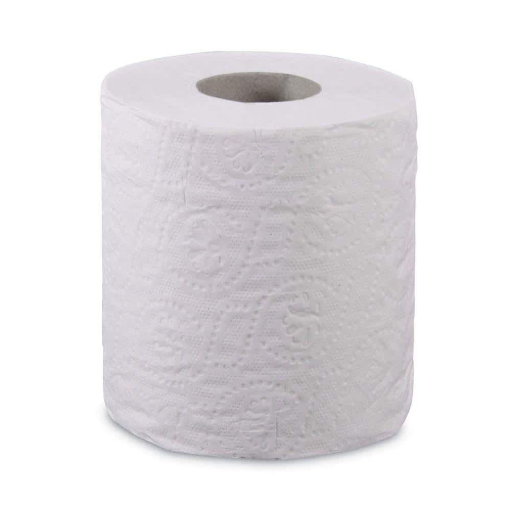 4.5 in. x 3 in. 2-Ply White Septic Safe Toilet Paper (500-Sheets/Roll, 96-Rolls/Carton)
