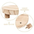 thumbnail image 3 of LEORX 1Pack Wood Stand for Indoor Use Durable Storage .9x4.9x1.6in, 3 of 7