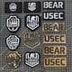 thumbnail image 2 of Parche de PVC de Escape From Tarkov IR para mochilas, pegatinas tácticas, parches bordados para ropa, insignias morales USEC BEAR con gancho y bucle, 2 of 5