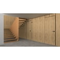 thumbnail image 4 of Invisible Solid Hidden Door with Handle | Planum 0010 Split Wood with Black Hidden Frame 32" x 84" Left-hand Inswing Black Frame | Concealed Hinges Lock Handle | Modern Frameless Doors, 4 of 6