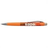 Hub Pen 421ORA-BLK Mardi Gras Clipper Translucent Orange Pen - Black Ink - Pack of 250