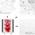 thumbnail image 5 of Valentine''s Day Shower Curtain Set, Red Pink Love Heart Bath Shower Curtain with Hooks Waterproof Fabric Shower Curtains for Bathroom Romantic Valentines Decor Tulip Buffalo Plaid Romantic 72x72 Inch, 5 of 5
