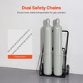 thumbnail image 6 of Dual Welding Cylinder Cart - Oxygen Acetylene Tank Cart with 10" Wheels, 6 of 6