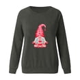 thumbnail image 2 of Gibobby Sudadera sin capucha y ocio Sudadera con capucha de estilo informal y deportivo para pareja con estampado de animados del día de San Valentín para amantes (para mujeres)(Gris, L), 2 of 5