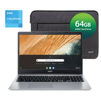Acer Chromebook 315, 15.6" HD, Intel Celeron N4000, 4GB RAM, 64GB eMMC, Chrome OS, Silver, CB315-3H-C19A