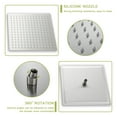 ZJbiubiuHome Dual Shower Head 10 Inch Ceiling Mount Square Shower