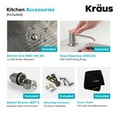 thumbnail image 5 of KRAUS 30-inch 16 Gauge Standart PRO Kitchen Sink Combo Set with Bolden 18-inch Kitchen Faucet and Soap Dispenser, Stainless Steel Chrome Finish, 5 of 13