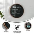 thumbnail image 3 of Flash Furniture Canterbury Wall Mounted Magnetic Chalkboard Rustic Pine 18" (HGWACHKCIR18BRN), 3 of 9