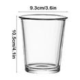 thumbnail image 3 of Glass Cup under $5! Xqxayjr Glass Water Cup, Transparent Wide Mouth Beverage Drinking Glass, Thick Wall Coffee Milk Tea Juice Cup, Durable Kitchenware for Home Breakfast Office Restaurant Cafe Use, 3 of 6