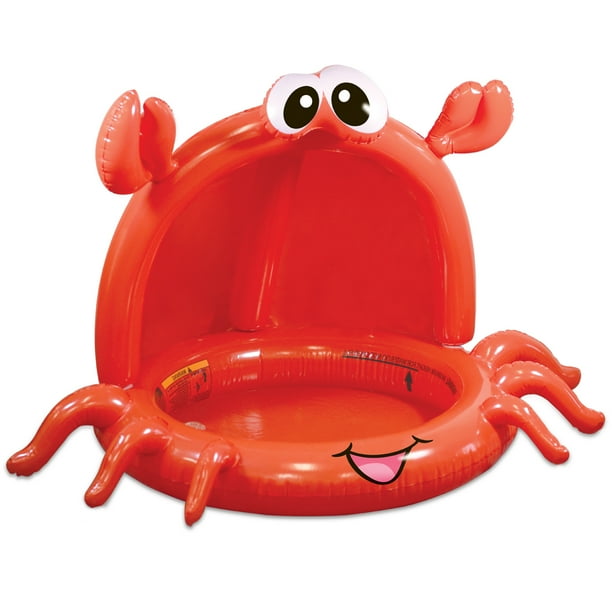 Litte Tikes Inflatable Outdoor Kids Crab Shade Pool - Walmart.com - Walmart.com