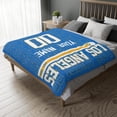 thumbnail image 3 of Los Angeles Throw Blanket for Men Women Boy Custom Name and Number Gifts, 3 of 5