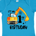 thumbnail image 4 of Inktastic Construction Truck It's My 1st Birthday Boys or Girls Baby Bodysuit, 4 of 5