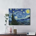 thumbnail image 7 of Starry Night Canvas Print, Van Gogh Wall Art, Starry Night Canvas Wall Art, Vincent Van Gogh Wall Art , Ready To Hang for Living Room Home Wall Decor 11x14, 7 of 7