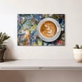 thumbnail image 2 of Elephant Stock Creative Latte Coffee Wall Art - Horizontal Canvas Wall Art - Dining Room Wall Decor - Food And Drink Canvas - Brown And Orange Decor - 12" x 8", 2 of 8