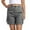 Dark Gray, variant on Bermuda Shorts for Women Casual Solid Color Cargo Elastic Waistband Comfort Summer Flowy Shorts with Pockets S-2XL