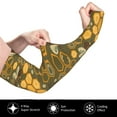 thumbnail image 3 of Easygdp Bees and Honeycombs Adult Ice Silk Sunscreen Arm Cover with Thumbhole, Cooling Compression Arm Cover for Fishing, 3 of 8