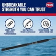 thumbnail image 3 of Penn Carnage III Inshore Casting Fishing Rod, 7 Feet, Load Rating 15 to 30 Lbs, Black, 3 of 8