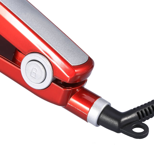 Plancha de Pelo ANGGREK Eléctrica Pantalla LED 50Hz Color Rojo