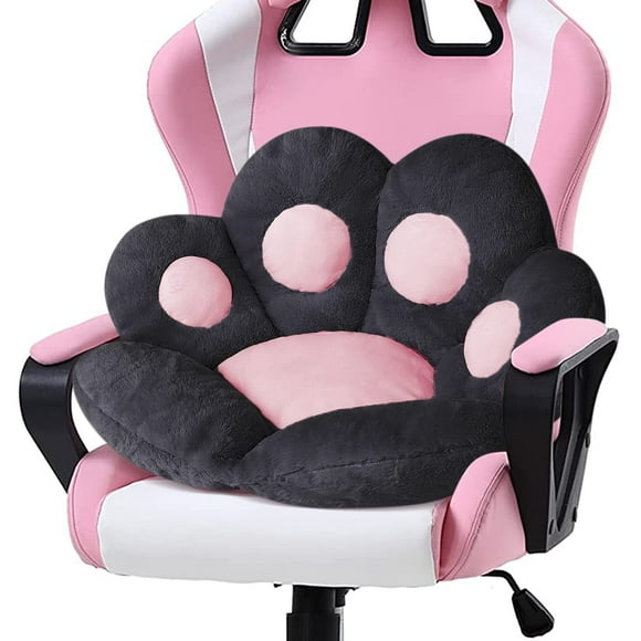 Cojín para silla Ditucu Cat Paw Kawaii, 70 x 60 cm, tela de felpa