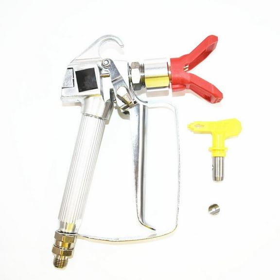 MechEquip 3600 PSI with Tip 517 & Tip Guard Silver 7" x 5.1" Airless High Pressure Spray Gun