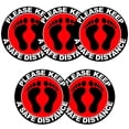 thumbnail image 2 of simhoa 5 Pieces Social Distancing Floor Decal Stickers Feet Window Notice Shop B B, 2 of 8